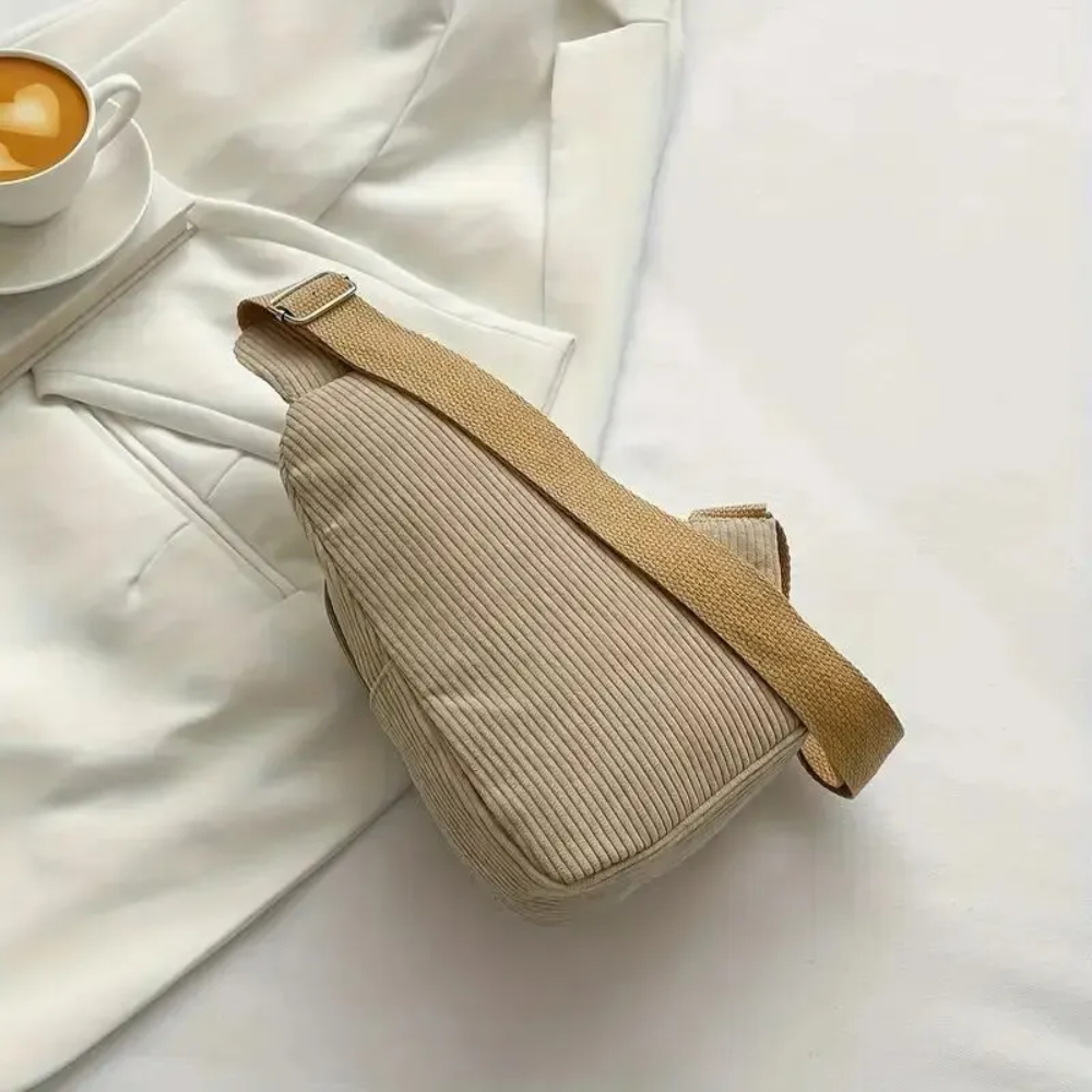 Vintage Corduroy Crossbody Bag - Mini Backpack Purse recension och pris